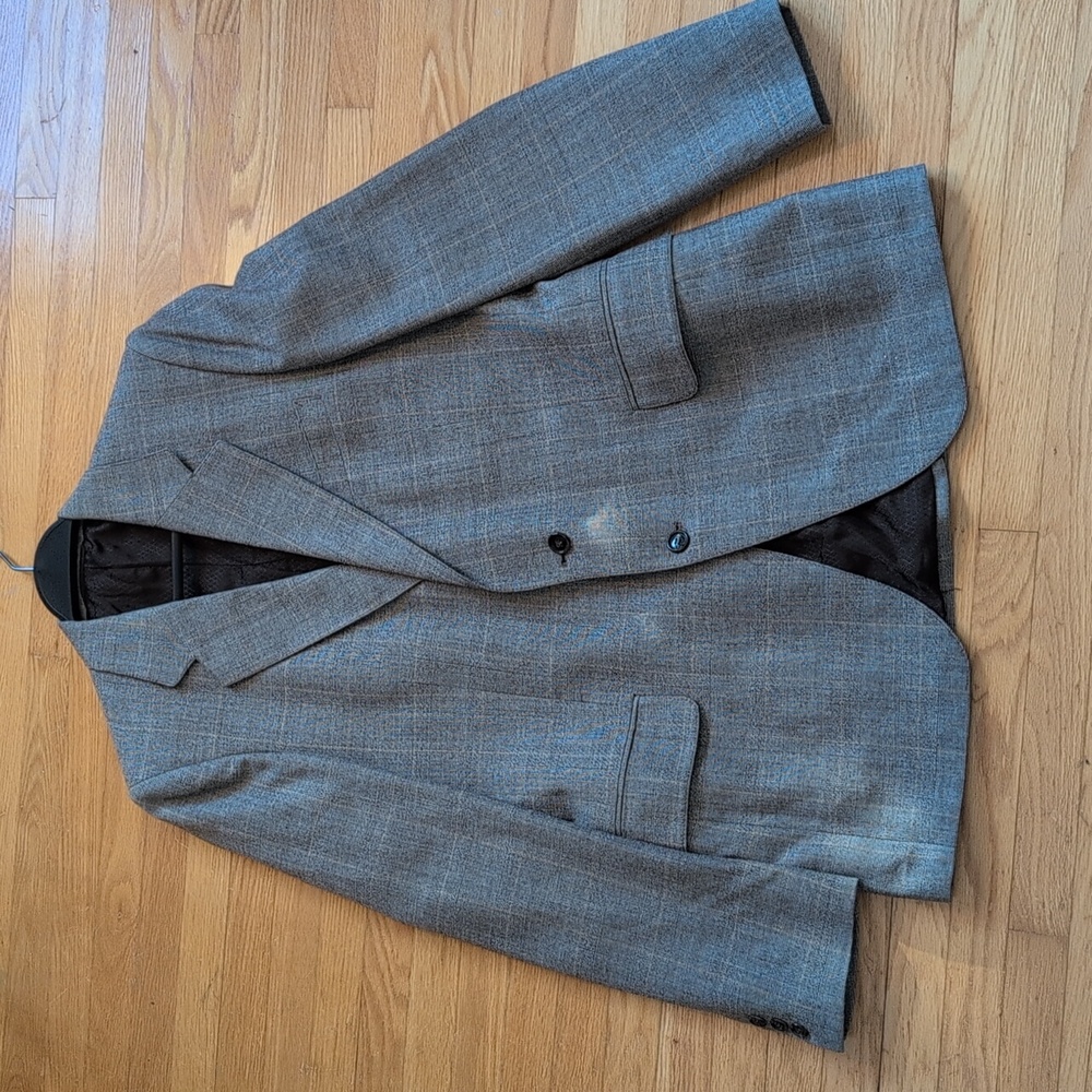 Vintage Hudson's Bay Pure Wool Plaid Check Blazer